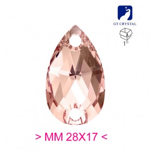 Pietra da Cucire in Cristallo GT Crystal Goccia mm 28x17 Light Peach - 1PZ