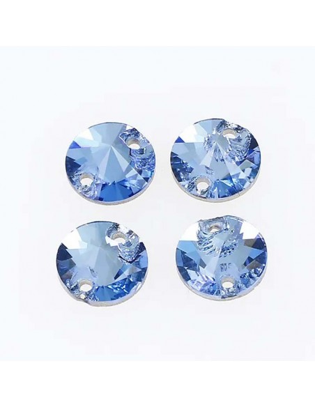 Pietra da Cucire in Cristallo GT Crystal Tondo mm 14 Aquamarine - 1PZ