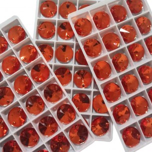 Pietra da Cucire in Cristallo GT Crystal Tondo mm 14 Sun - 1PZ 2