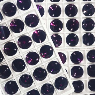 Pietra da Cucire in Cristallo GT Crystal Tondo mm 14 Amethyst -1PZ 2