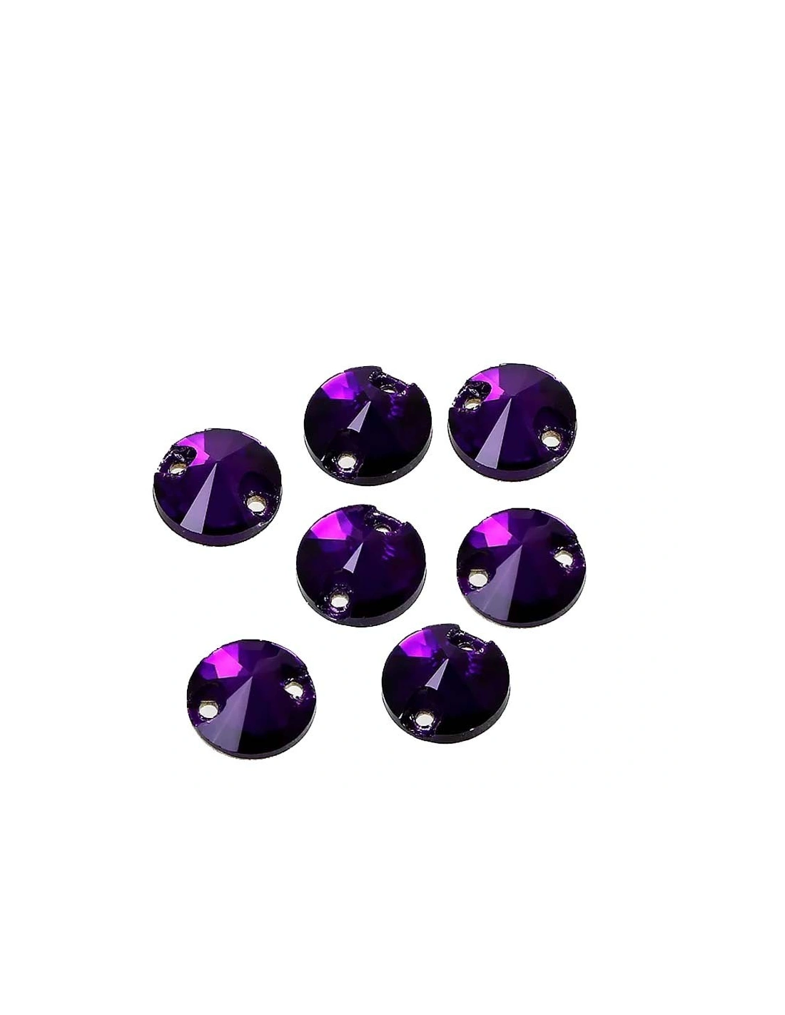 Stone Round mm 16 Crystal- 1PC - Stone to be sewn all crystal