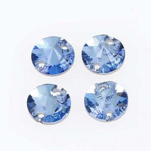 Pietra da Cucire in Cristallo GT Crystal Tondo mm 18 Aquamarine - 1PZ 2