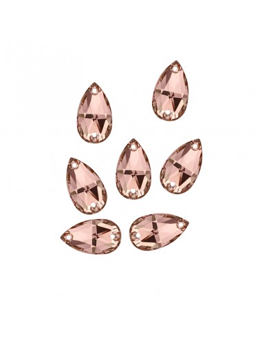 Pietra da Cucire in Cristallo GT Crystal Goccia mm 28x17 Lt. Smoke Topaz - 1PZ Pietra da Cucire in Cristallo GT Crystal Goccia mm 28x17 Lt. Smoke Topaz - 1PZ