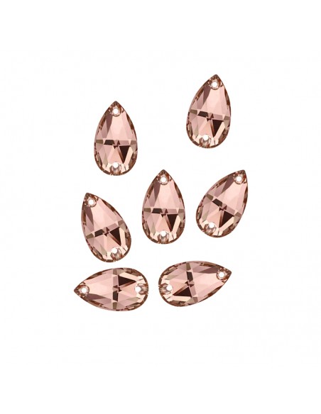 Pietra da Cucire in Cristallo GT Crystal Goccia mm 28x17 Lt. Smoke Topaz - 1PZ Pietra da Cucire in Cristallo GT Crystal Goccia mm 28x17 Lt. Smoke Topaz - 1PZ