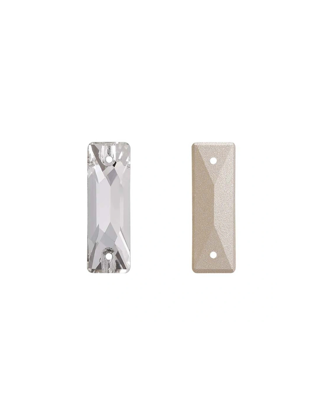 Pietra da Cucire in Cristallo GT Crystal Baguette mm 26x9 Crystal - 1PZ