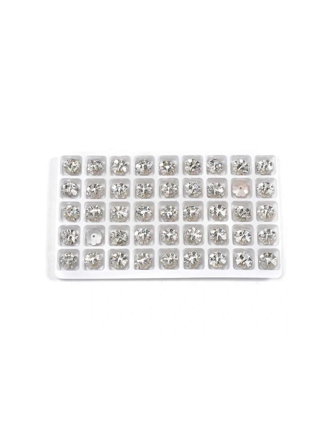Pietra da Cucire in Cristallo GT Crystal Fiore mm 10 Crystal - 1PZ