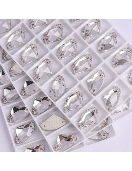 Stone Galactic mm 19x12 Crystal - 1PC - Stone to be sewn all crystal