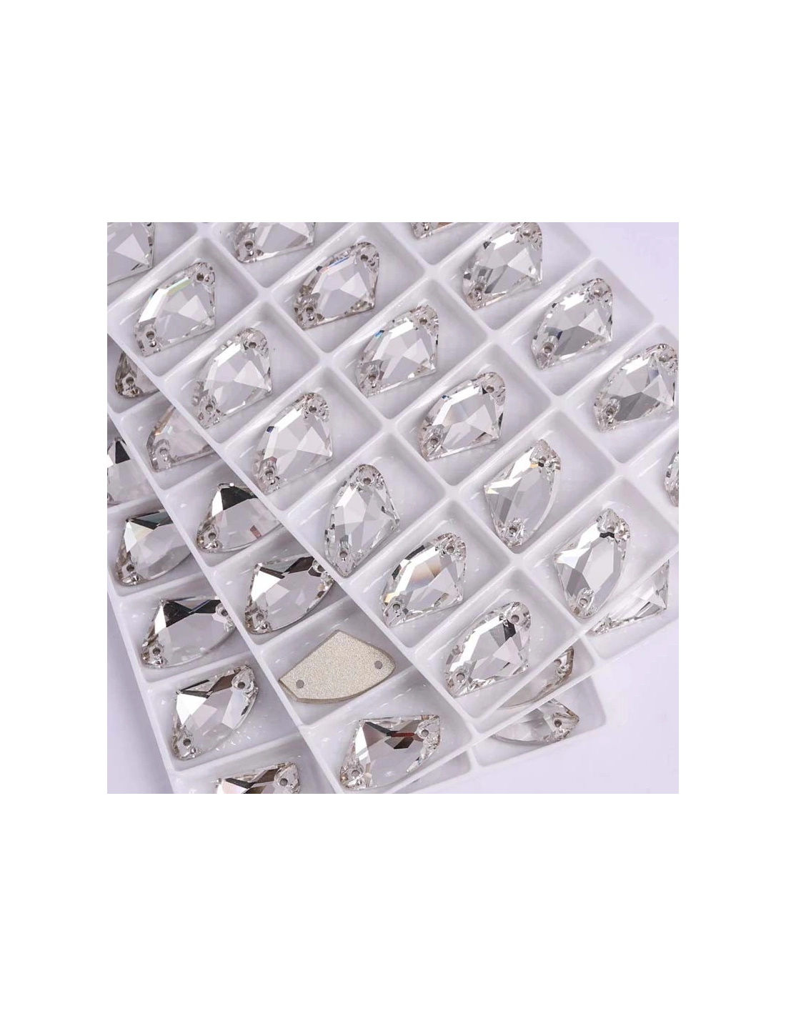 Stone Galactic mm 19x12 Crystal - 1PC - Stone to be sewn all crystal