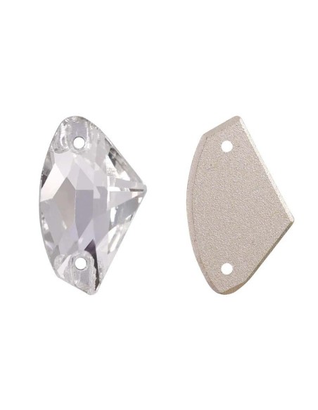 Stone Galactic mm 19x12 Crystal - 1PC - Stone to be sewn all crystal