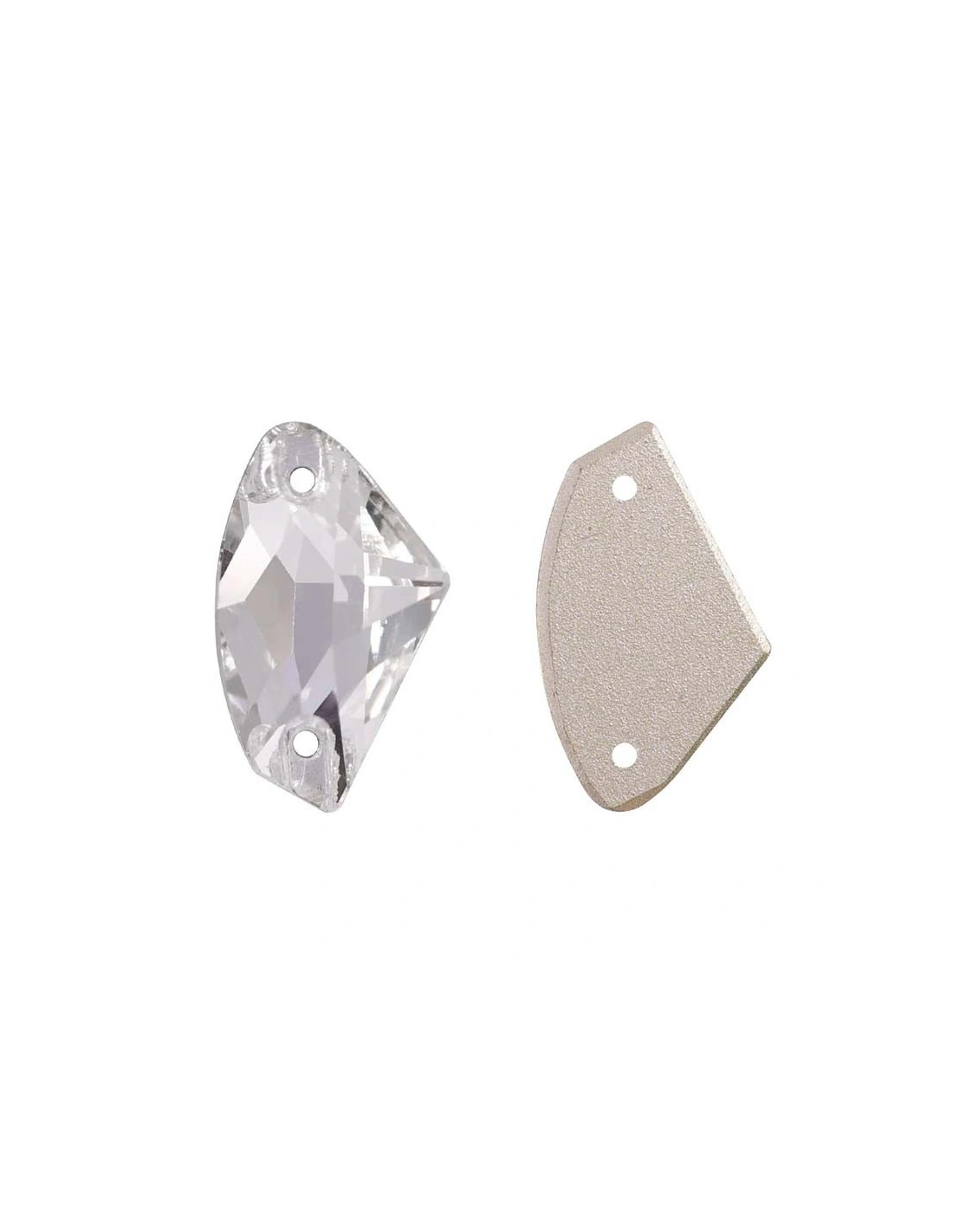 Stone Galactic mm 19x12 Crystal - 1PC - Stone to be sewn all crystal