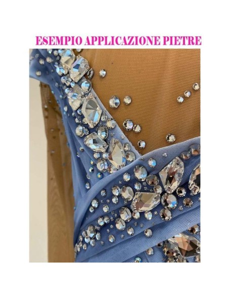 Stone Galactic mm 19x12 Crystal - 1PC - Stone to be sewn all crystal