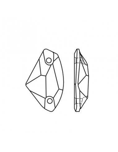 Pietra da Cucire in Cristallo GT Crystal Galactic mm 19x12 Crystal - 1PZ Pietra da Cucire in Cristallo GT Crystal Galactic mm 19x12 Crystal - 1PZ