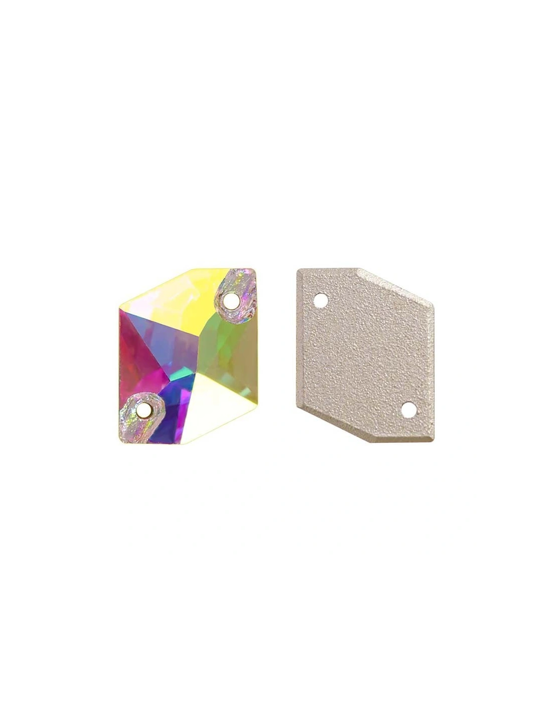 Stone Cosmic mm 20x16 Crystal AB - 1PC - Stone to be sewn all crystal