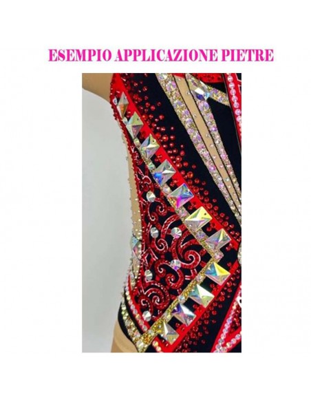 Pietra da Cucire in Cristallo GT Crystal Rettangolo mm 18x13 Crystal AB - 1PZ Pietra da Cucire in Cristallo GT Crystal Rettangolo mm 18x13 Crystal AB - 1PZ