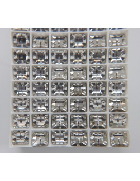 Pietra da cucire Quadrato 1 foro mm 10 Crystal strassoutlet