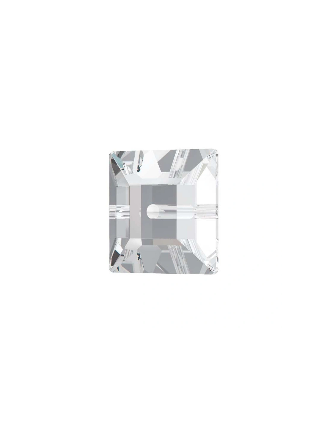 Pietra da cucire Quadrato 1 foro mm 10 Crystal strassoutlet