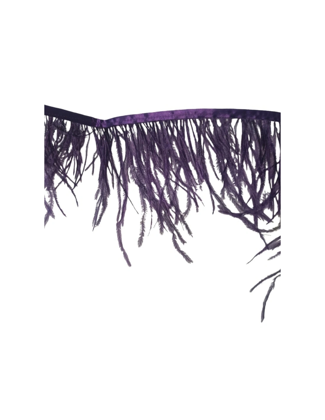 Fringe Sewing Red Ostrich Feathers  Pack - 1MT. - Fringes and Feathers