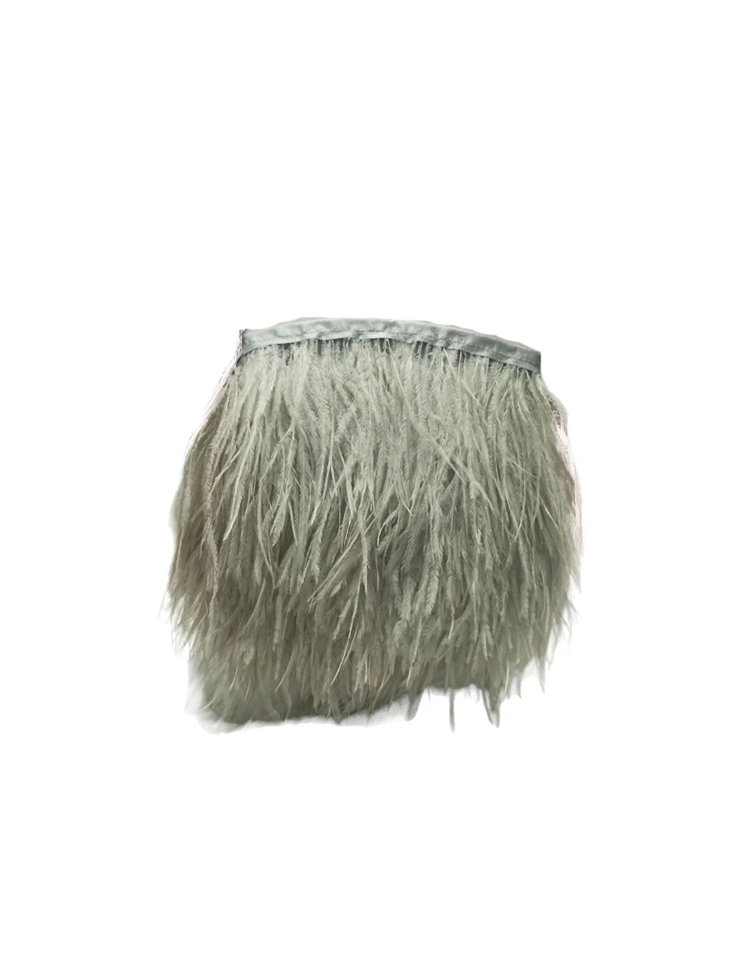 Fringe Sewing Grey Ostrich Feathers  Pack - 1MT. - Fringes and Feathers