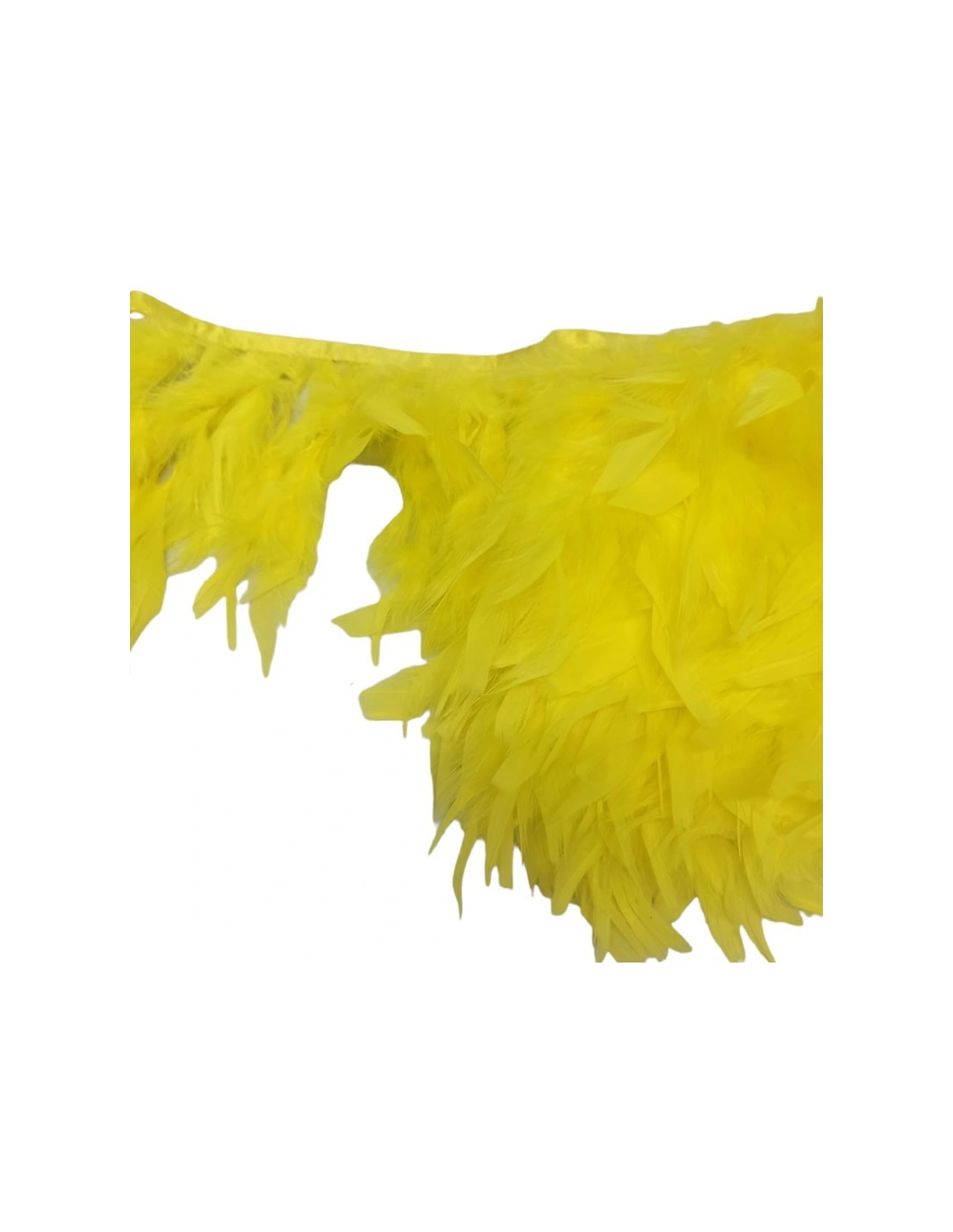 Fringe Sewing Black Ostrich Feathers  Pack - 1MT. - Fringes and Feathers