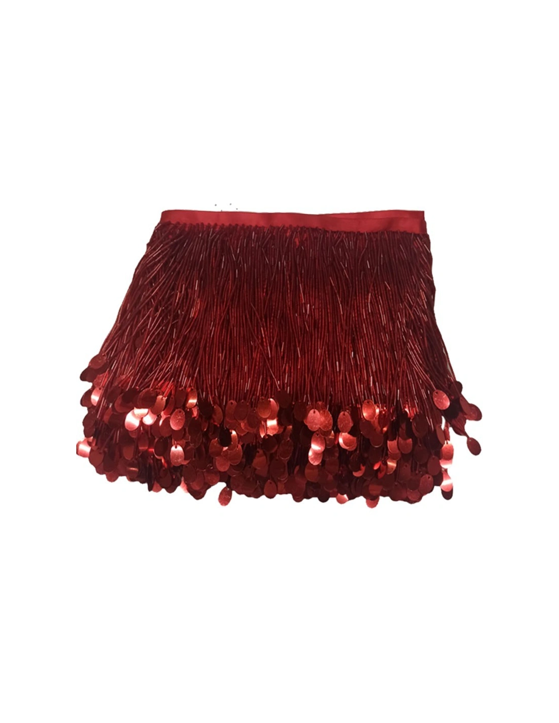Fringes sewing bugles Emerald Pack - 1MT. - Fringes and Feathers