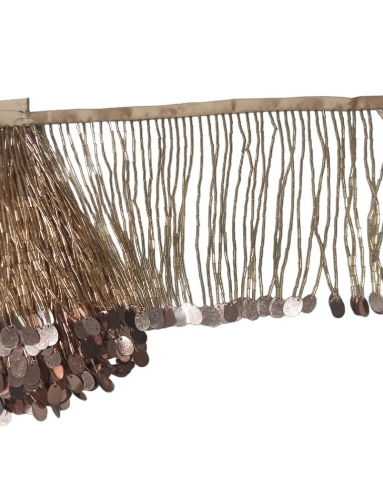 Fringes sewing bugles Emerald Pack - 1MT. - Fringes and Feathers