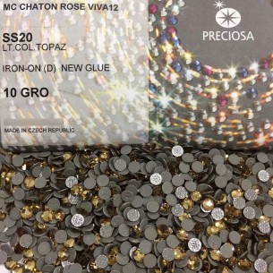 Strass Preciosa Termoadesivo ss 20  Light Colorado Topaz  - 1440 pz Rhinestones Hotfix 2