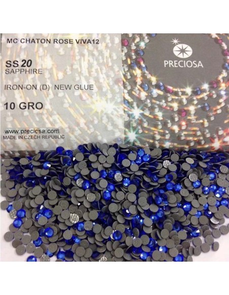 Preciosa Strass Termoadesivi ss 20  Sapphire - 144PZ