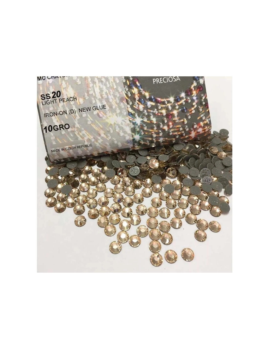 Preciosa Strass Termoadesivi ss 20 Lt. Peach - 144PZ