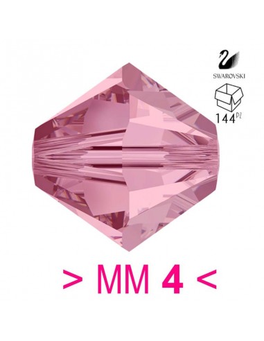 Bicono Swarovski mm 4 Lt. Rose - 144PZ