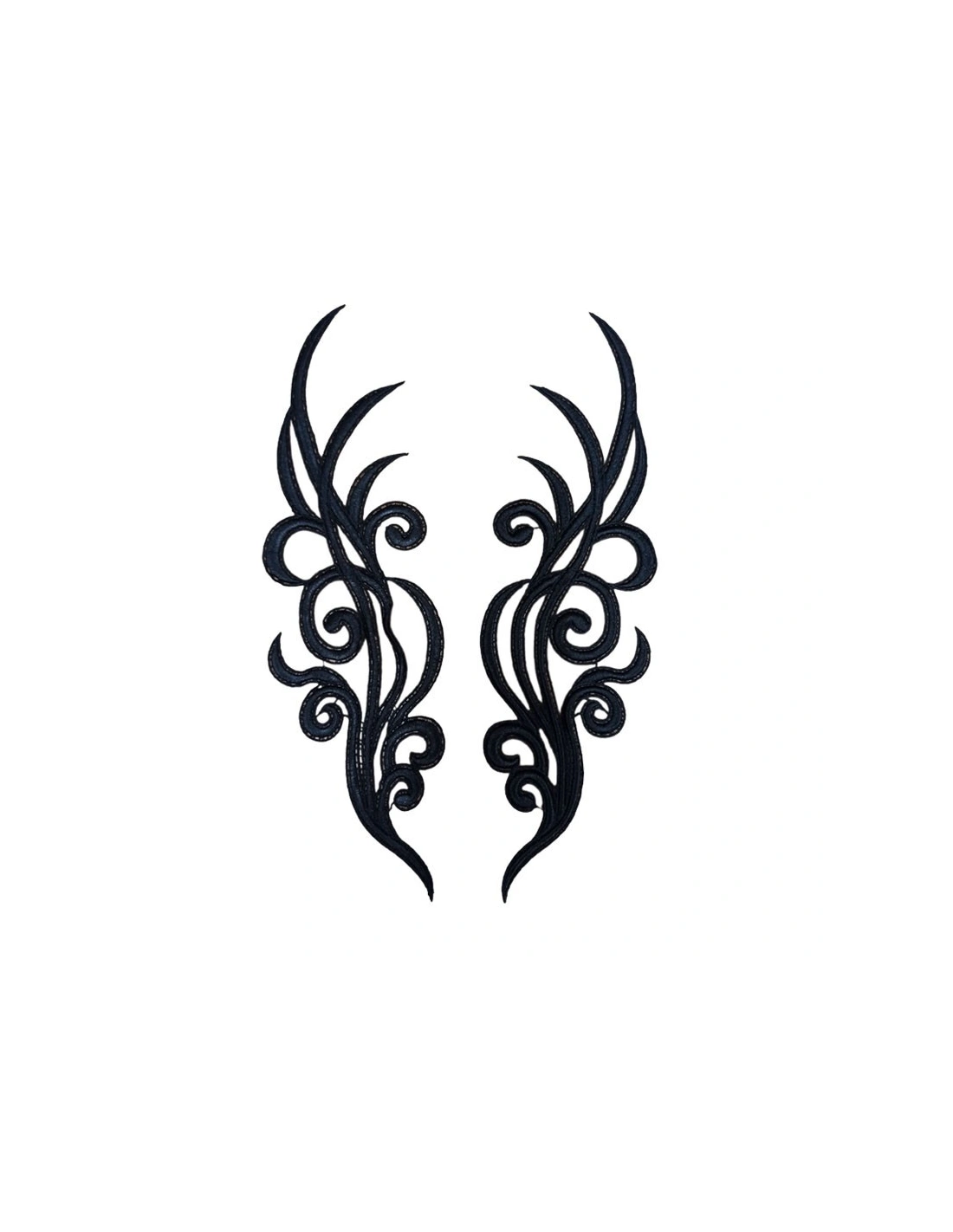 Application embroidered fabric Gold 18x5 cm - 1PA - Applications for Leotards and Dresses