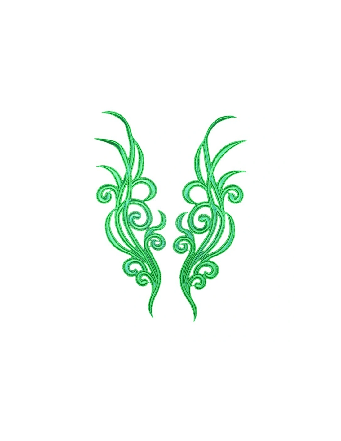 Application embroidered fabric Gold 18x5 cm - 1PA - Applications for Leotards and Dresses