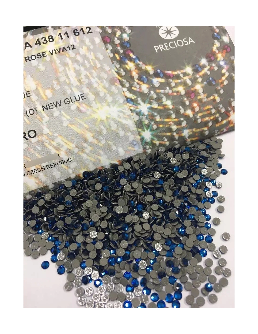 Preciosa Strass Termoadesivi ss 20  Capri Blu - 144PZ