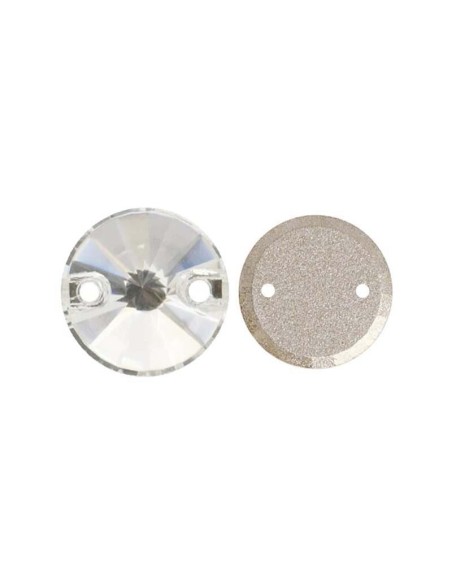 Stone Round mm 16 Crystal- 1PC - Stone to be sewn all crystal