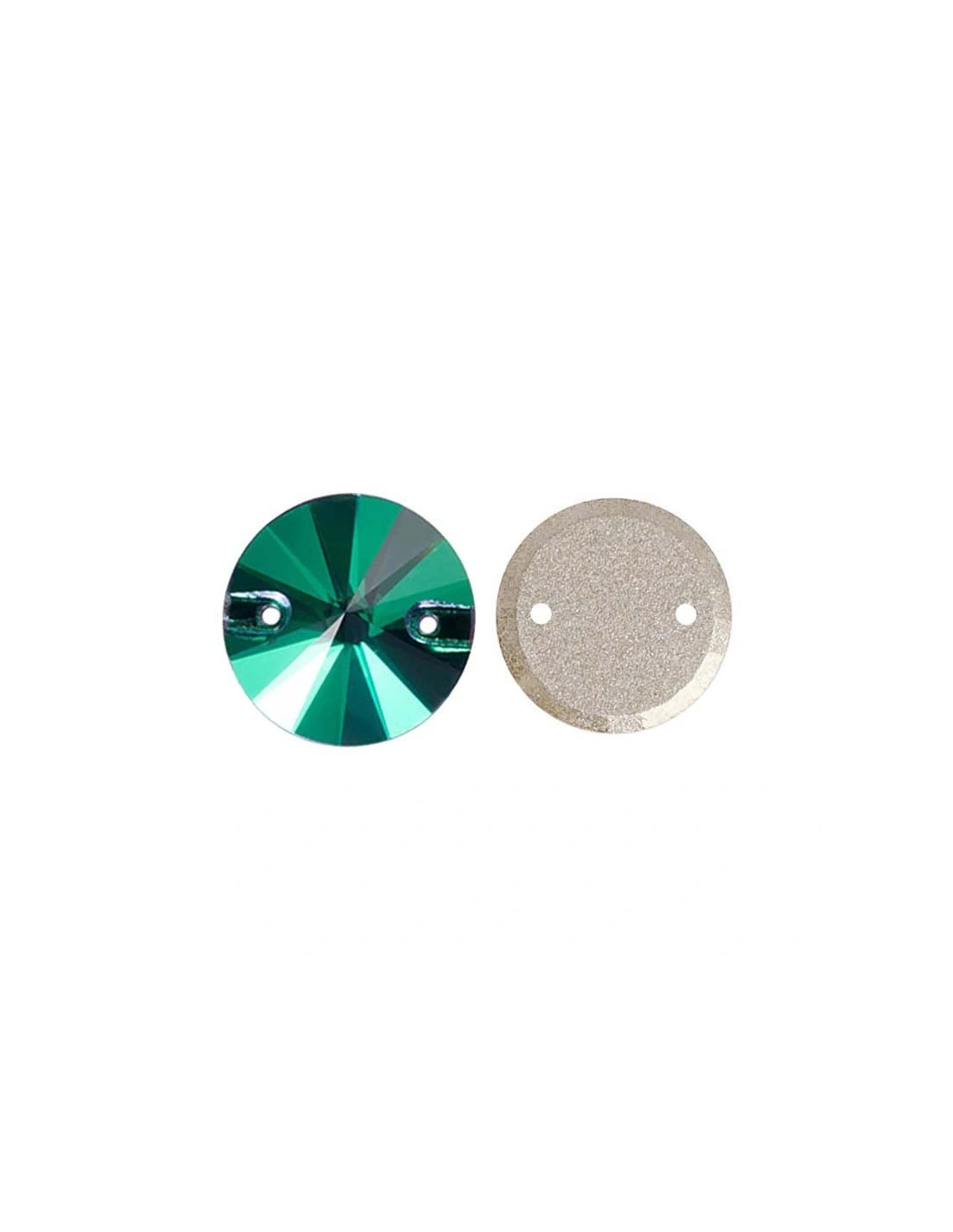 Pietra da Cucire in Cristallo GT Crystal Tondo mm 16 Emerald - 1PZ