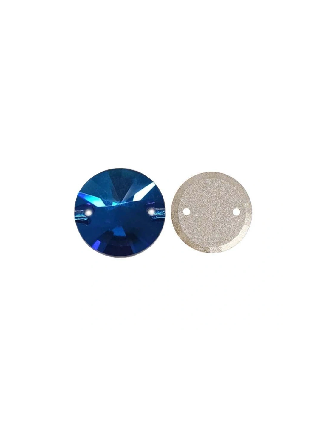 Stone Round mm 14 Capri Blu - 1PC - Stone to be sewn all crystal