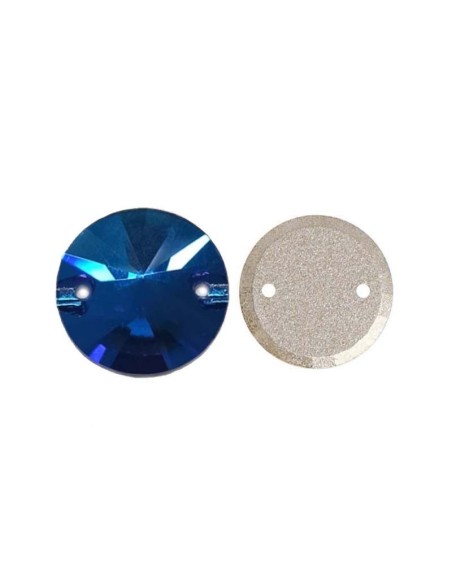 Stone Round mm 16 Capri Blu - 1PC - Stone to be sewn all crystal