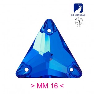 Pietra da Cucire in Cristallo GT Crystal Triangolo mm 16 Capri Blu - 1PZ