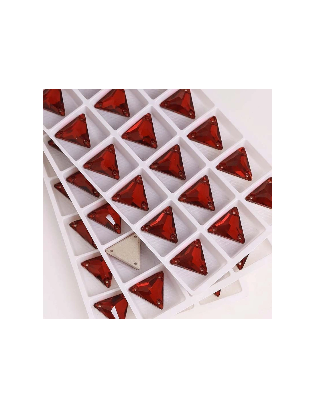 Pietra da Cucire in Cristallo GT Crystal Triangolo mm 16 Siam - 1PZ
