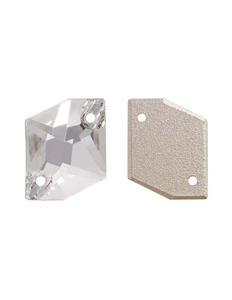 Stone Cosmic mm 20x16 Crystal - 1PC - Stone to be sewn all crystal