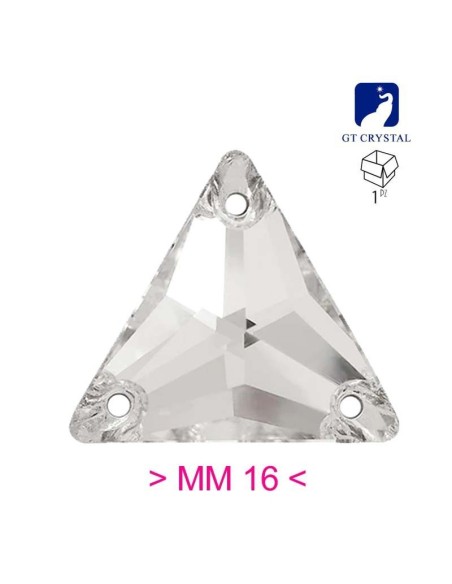Pietra da Cucire in Cristallo GT Crystal Triangolo mm 16 Crystal - 1PZ