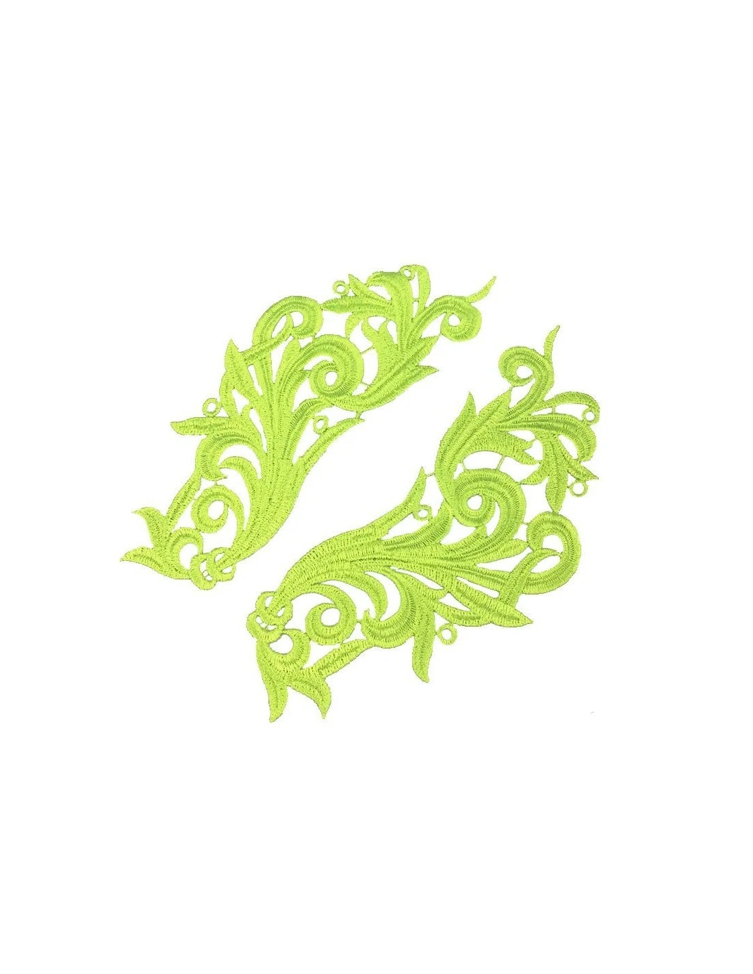 Application embroidered fabric Gold 18x5 cm - 1PA - Applications for Leotards and Dresses