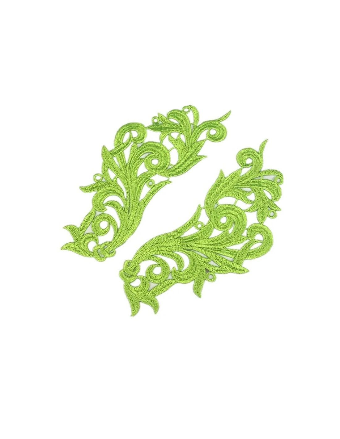 Application embroidered fabric Gold 18x5 cm - 1PA - Applications for Leotards and Dresses