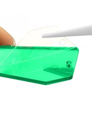Sew on Mirrors Shuttle 15x7 mm Green... Sew on Mirrors Shuttle 15x7 mm Green...