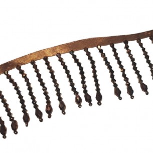 Frangia da cucire a Biconi Bronzo pacco - 1 MT. 2