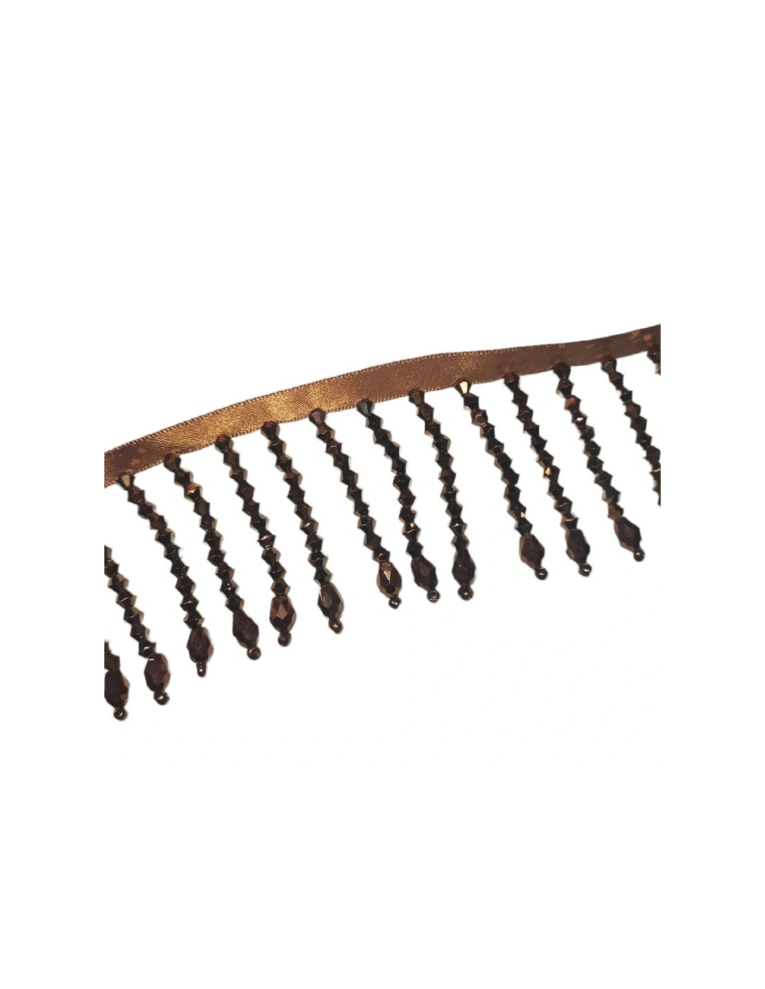 Fringe sewing Bicone Bronze pack - 1 MT.