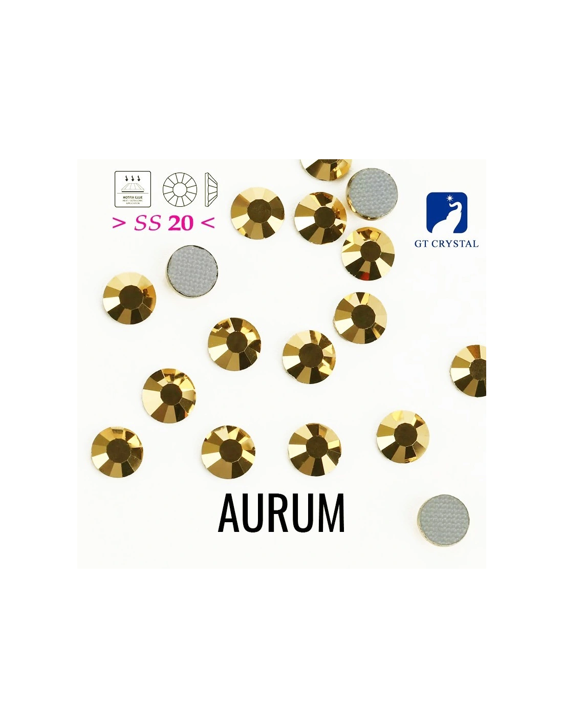 Strass GT Crystal Termoadesivi ss 20 Aurum - 144PZ