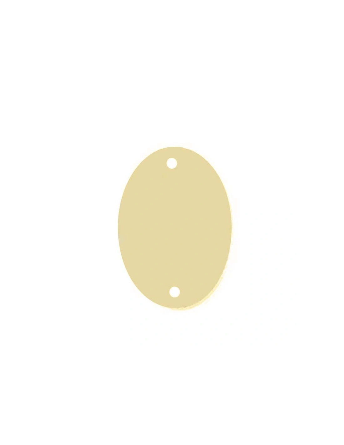 Specchietto Ovale mm 20x30 Oro - 10PZ
