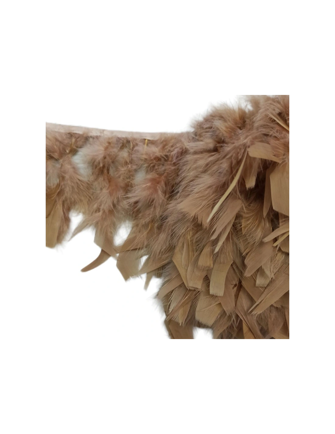 Fringe Sewing Black Ostrich Feathers  Pack - 1MT. - Fringes and Feathers