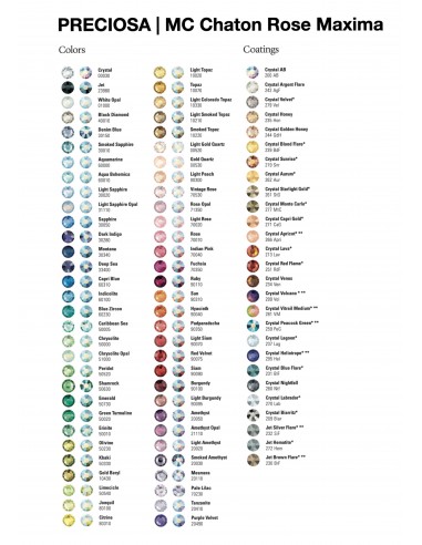 PRECIOSA SAMPLE CARD PRECIOSA SAMPLE CARD