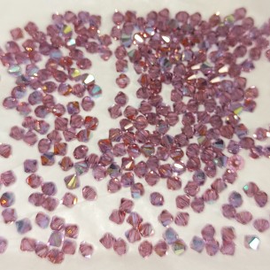 Bicone Amethyst AB  - 144 pcs 2